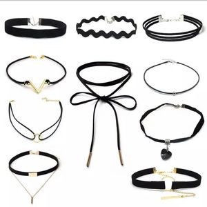 10 pack of choker necklace set